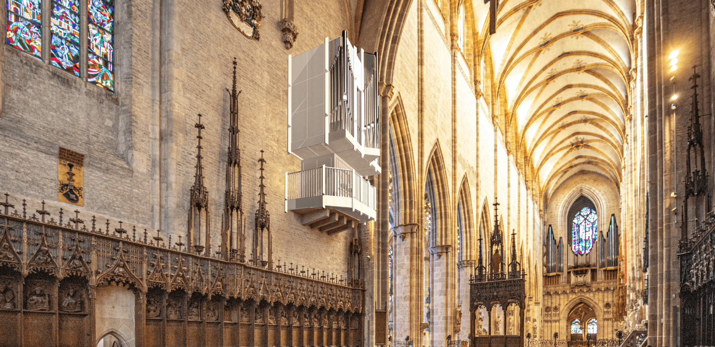 Die neue Chororgel im Ulmer Münster